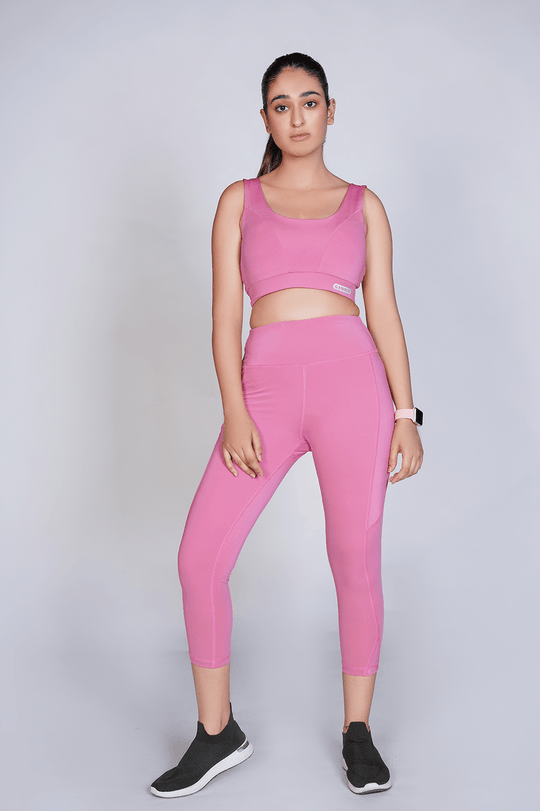 Vital Seamless Crop  Legging - Pink