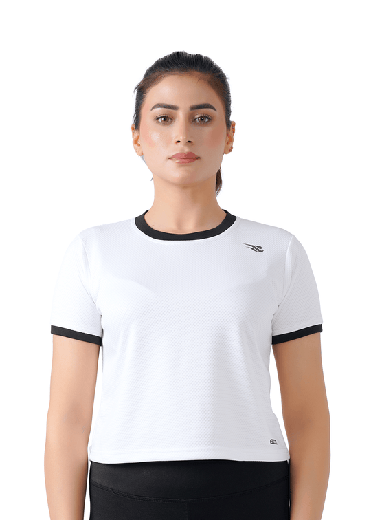 Warm Vibes Crop - White