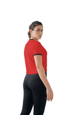 Warm Vibes Crop - Red