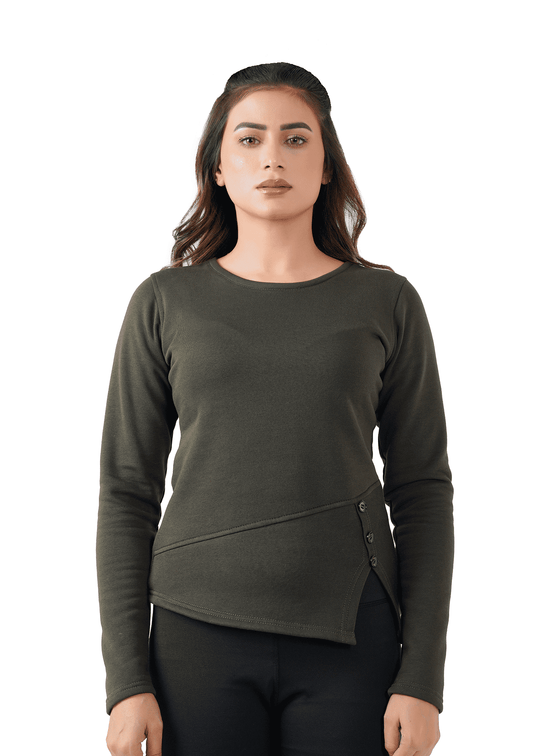 Warm Whisper Shirt - Olive