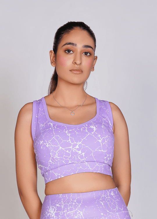 Pro-Fit Sublimated Sports Bra - Voilet