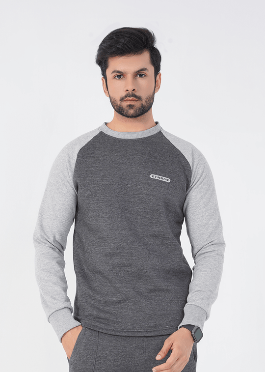 Rhythm Crew Sweat shirt - Charcoal/Heather Grey