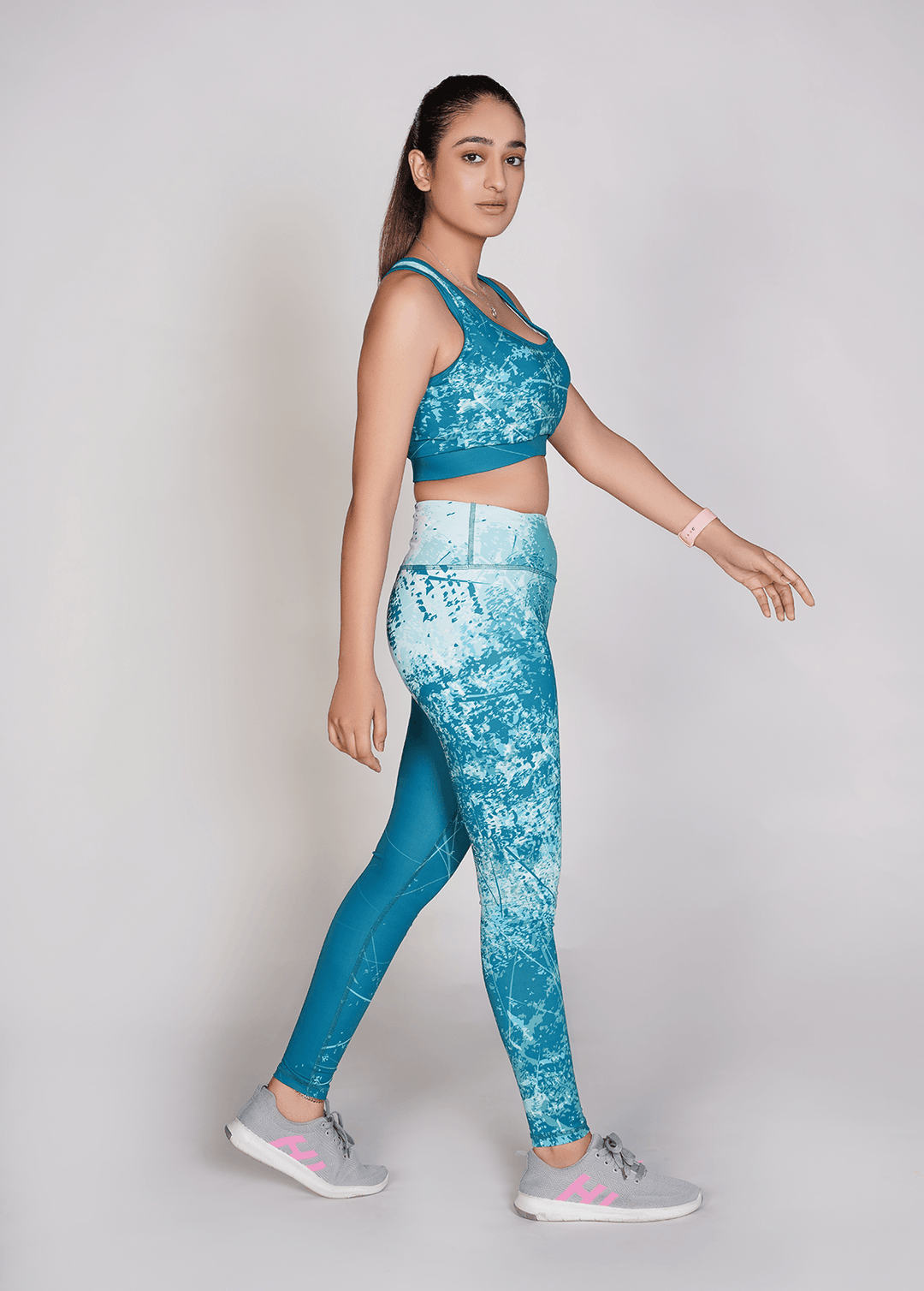 Pro-Fit Sublimated Sports (Sports Bra + Legging) - Blue
