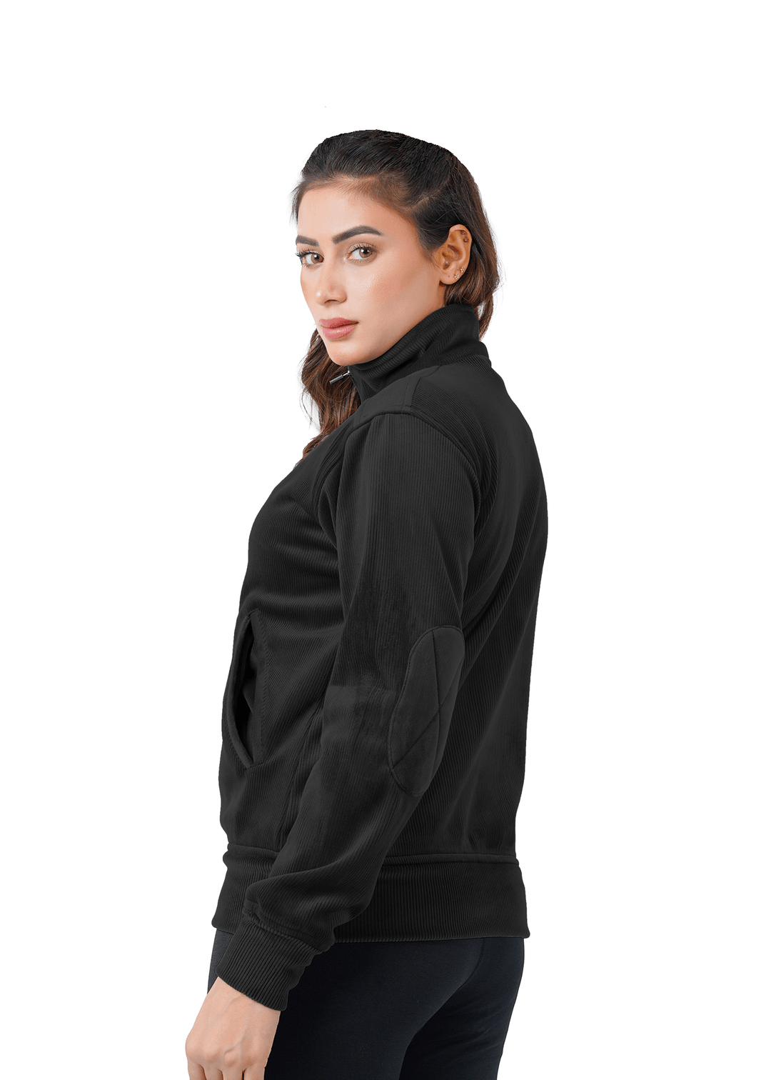Velvet Ridge Cord Jacket - Black