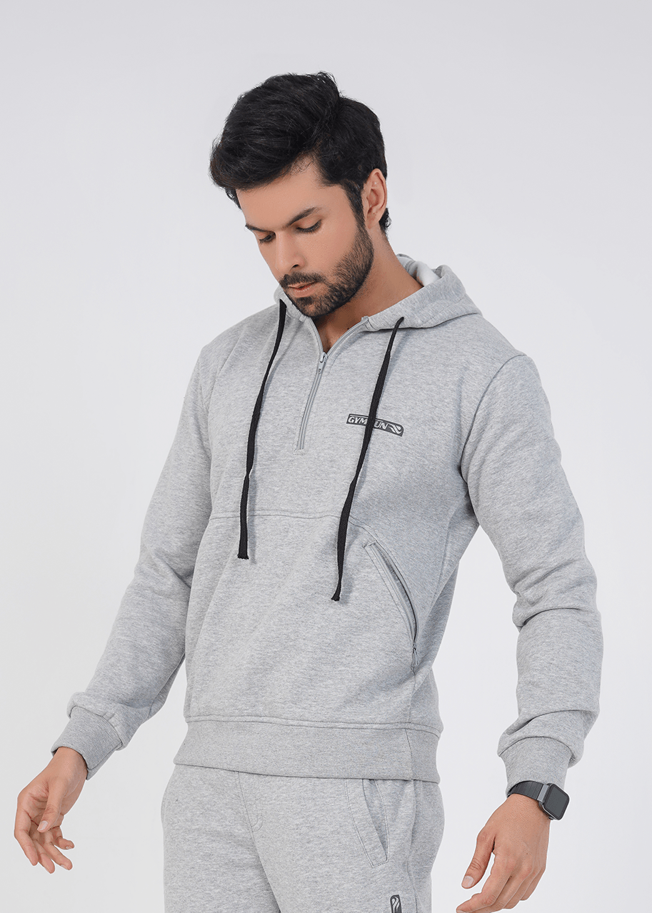 Crest Hoodie - Heather Grey