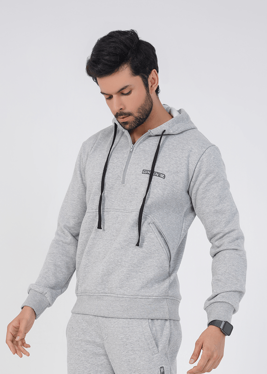 Crest Hoodie - Heather Grey