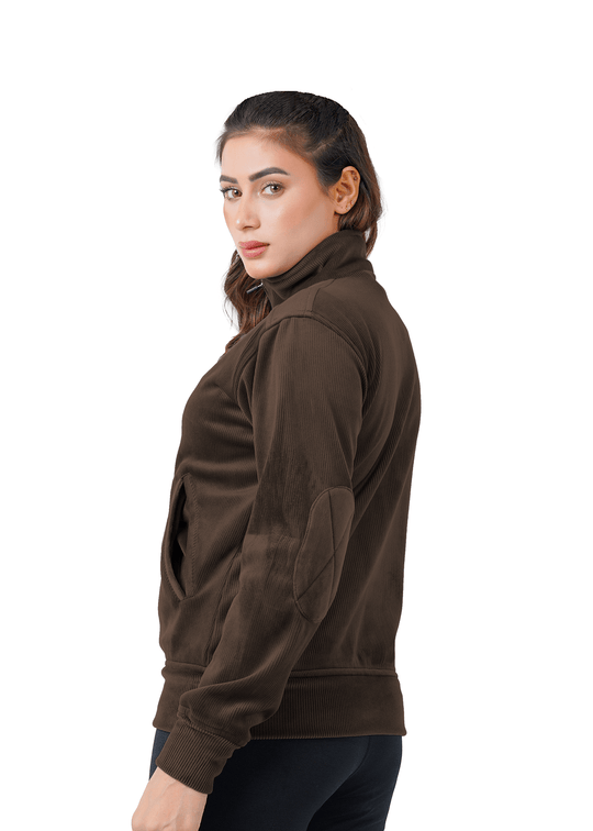 Velvet Ridge Cord Jacket - Brown
