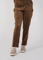 Ribbed velvet Trouser - Brown