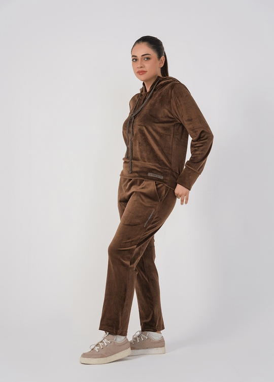 Ribbed velvet Trouser - Brown