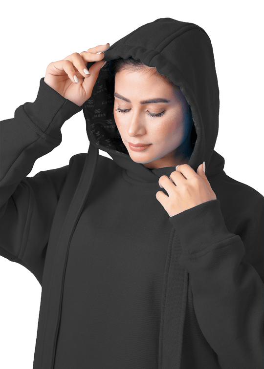 Fusion Oversized Hoodie - Black
