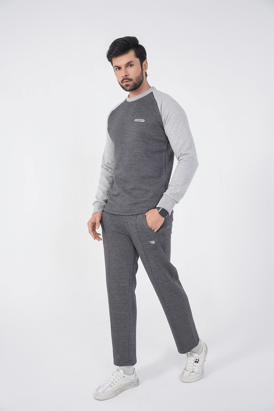 Rhythm Track Suit - Charcoal/Heather Grey