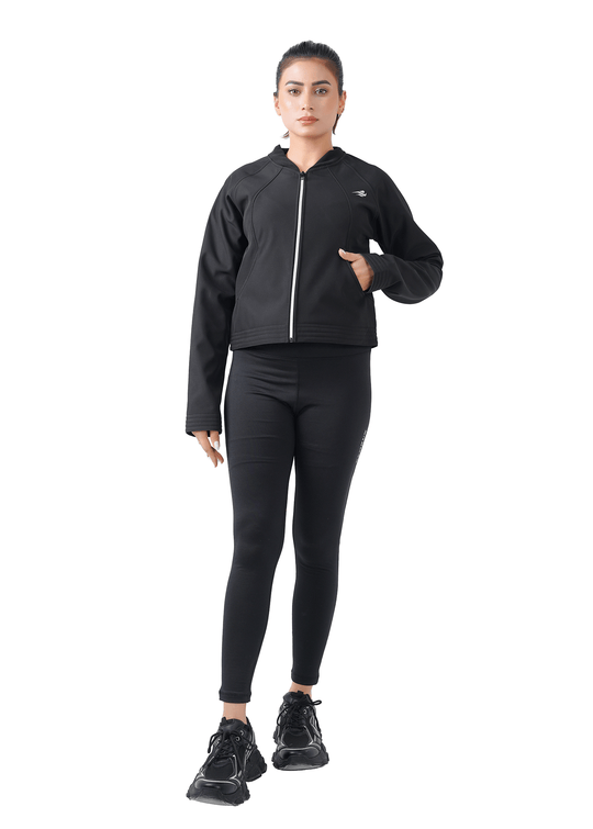 Frost Nest Cropped Jacket - Black