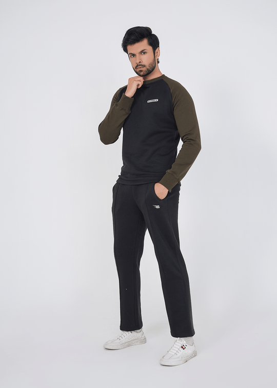 Rhythm Track Suit - Black/Olive