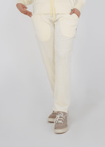 Ribbed velvet Trouser - Off White