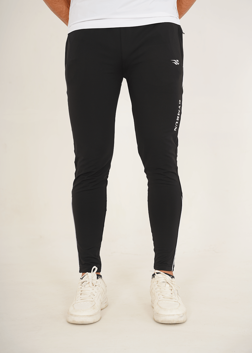 Pro-Fit Men's Performance Trousers - Black White