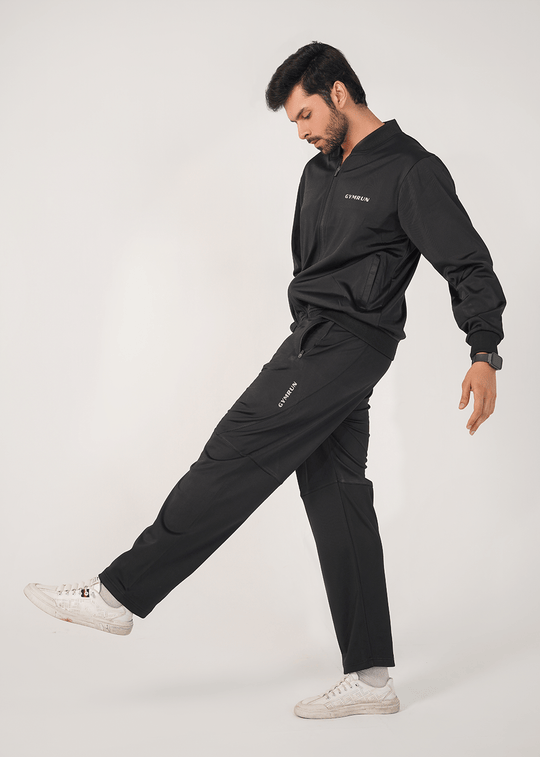 Motion Tricot Track Suit - Black