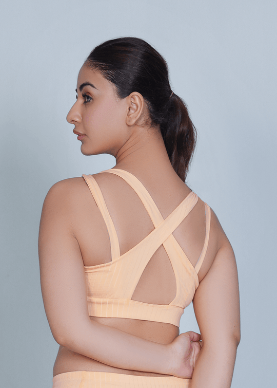 Classic Vent Sports Bra - Orange