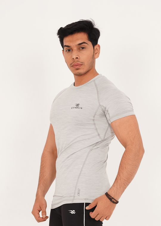Ultimate Compression Shirt - Light Grey Milange