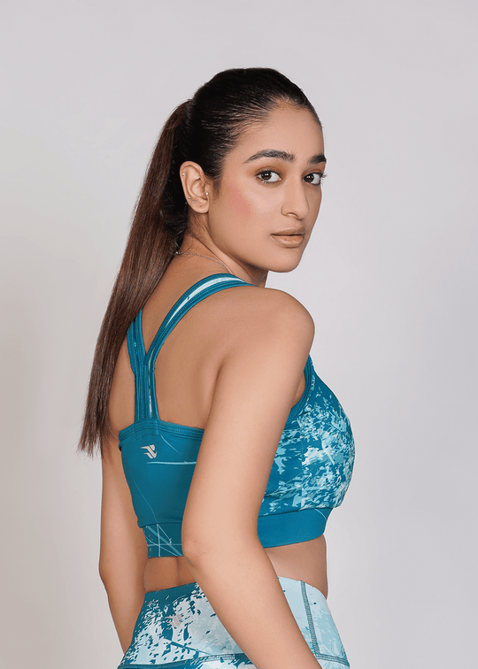 Pro-Fit Sublimated Sports Bra - Blue