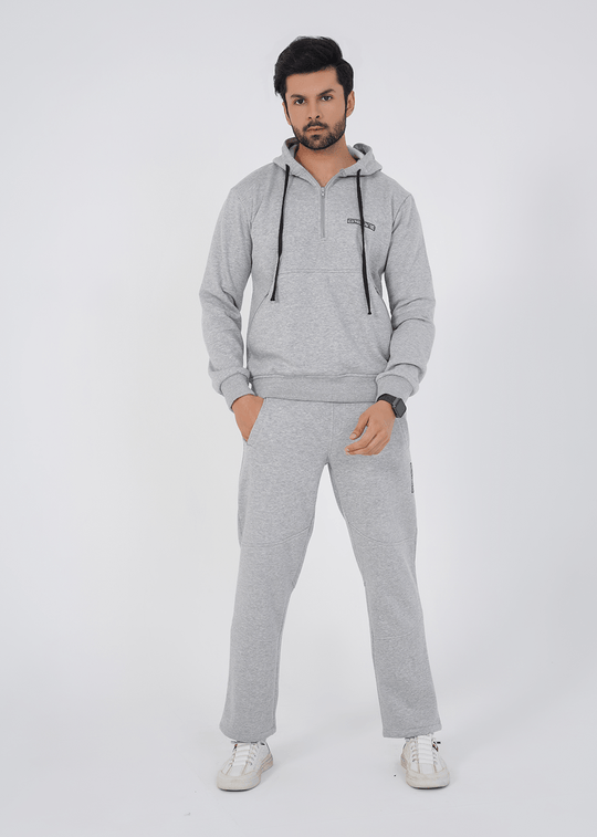 Crest Track Suit - Heather Grey