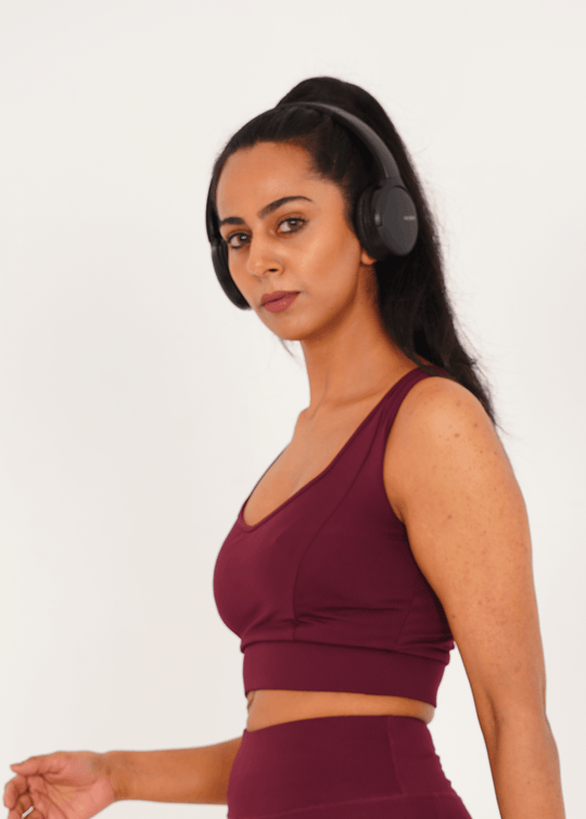 Pro-Fit Padding Sports Bra - Maroon