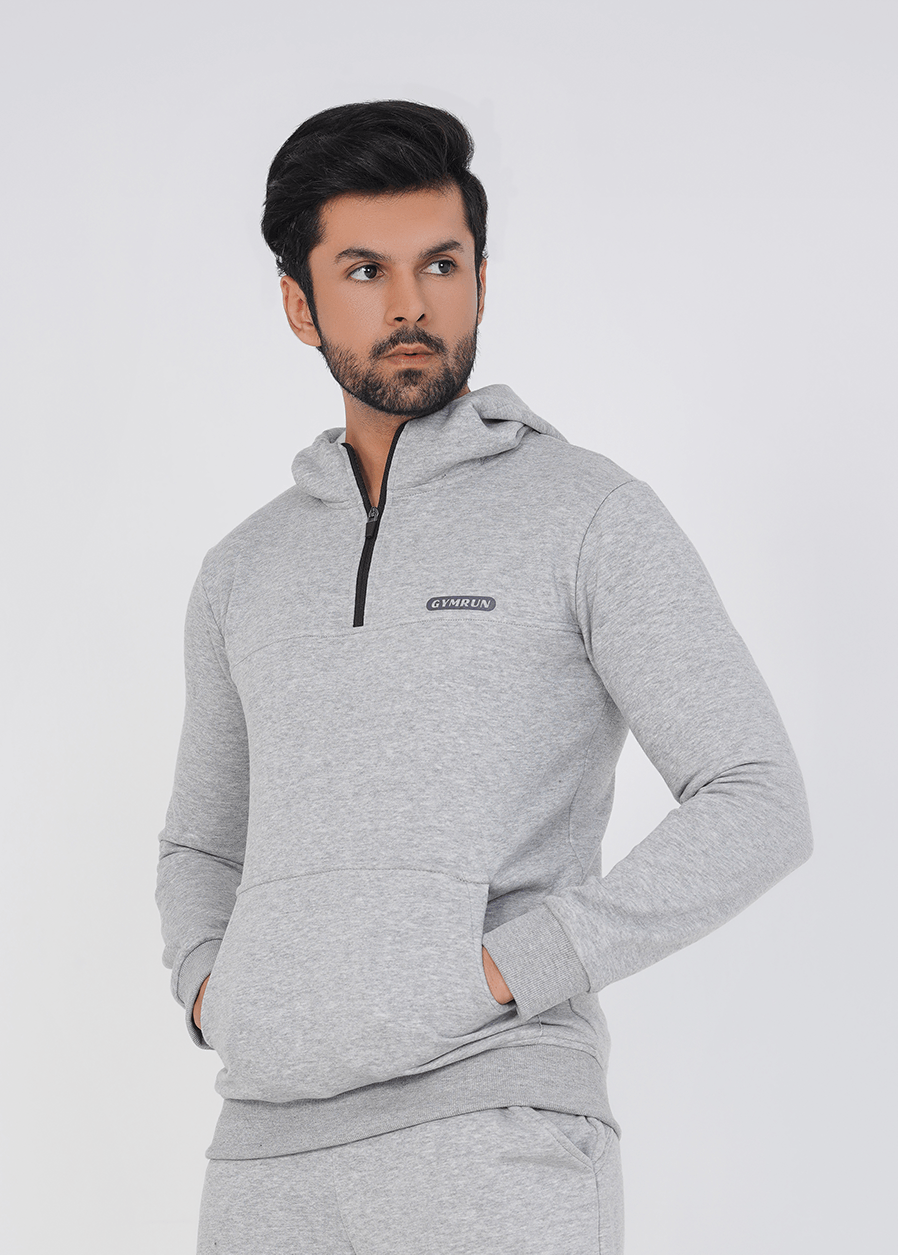 Performance Hoodie - Heather Grey