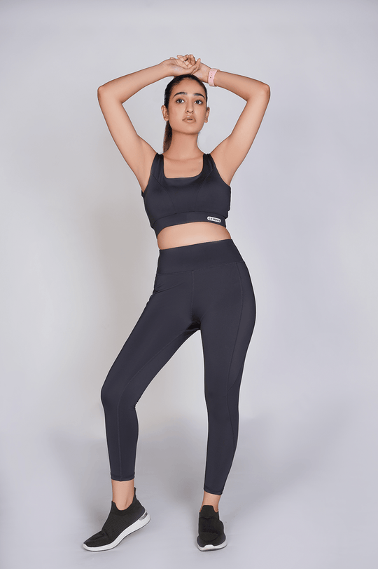 Vital Seamless Crop Legging - Black