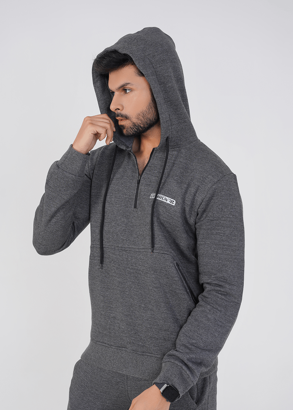 Crest Hoodie - Charcoal