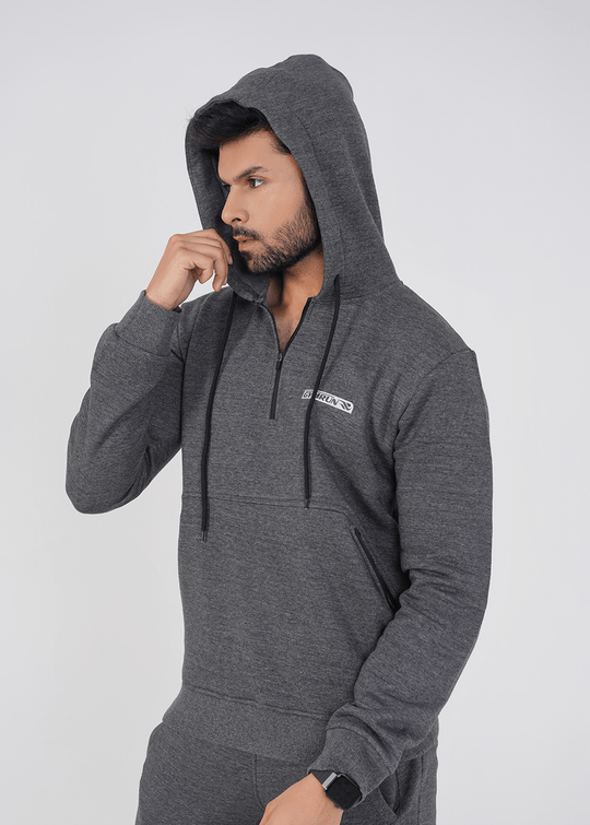 Crest Hoodie - Charcoal