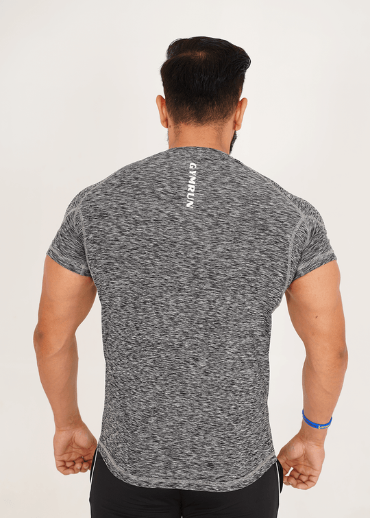 Ultimate Compression Shirt - Black Grey Milange