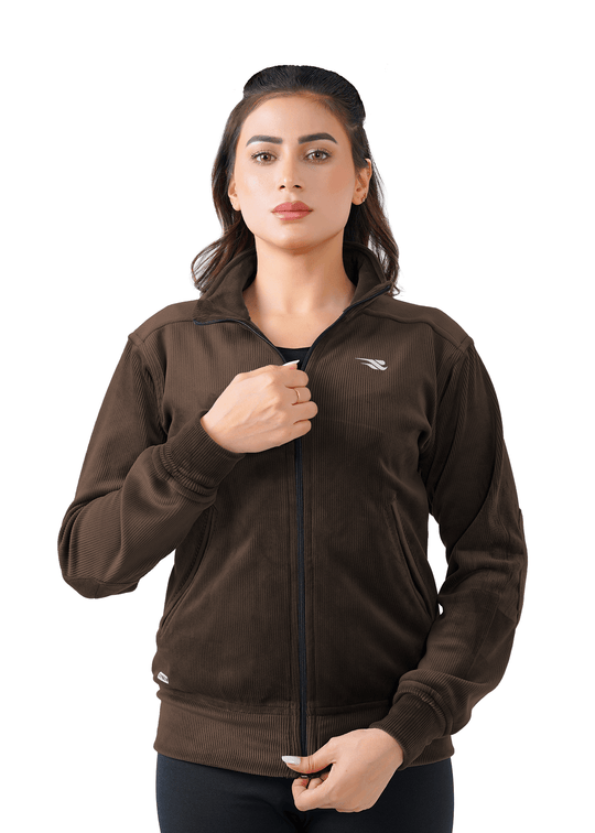 Velvet Ridge Cord Jacket - Brown