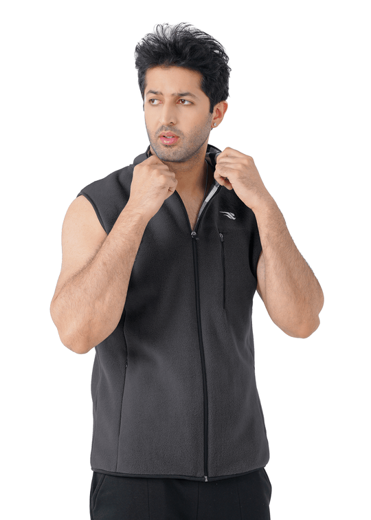 Comfy Polar Vest - Charcoal