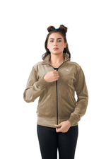 Velvet Ridge Cord Jacket - Beige