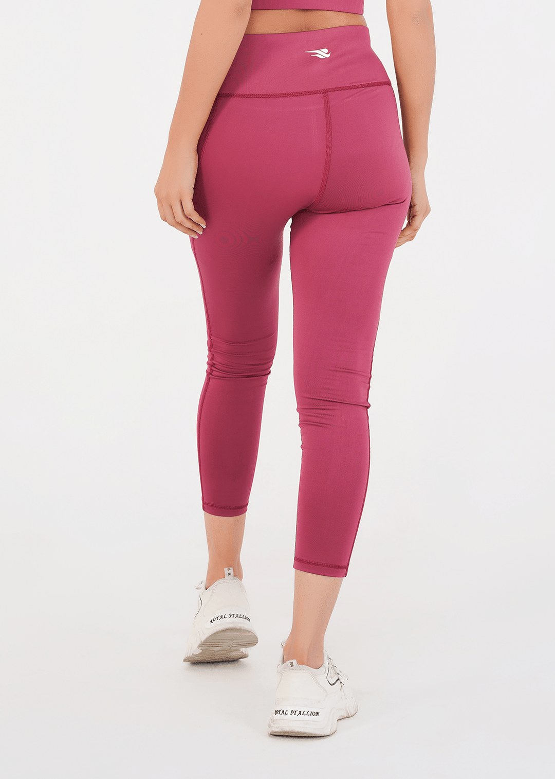 Ladies Basic Performance Leggings - Deep Plum