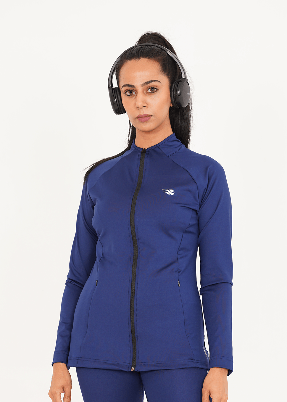 Ladies Compression Zipper - Navy