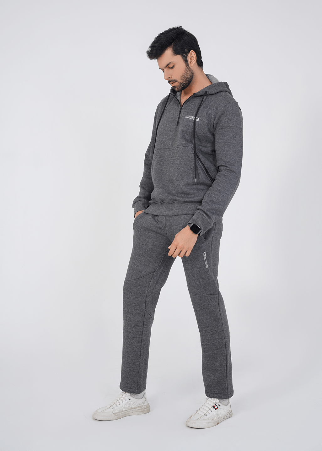 Crest Track Suit - Charcoal