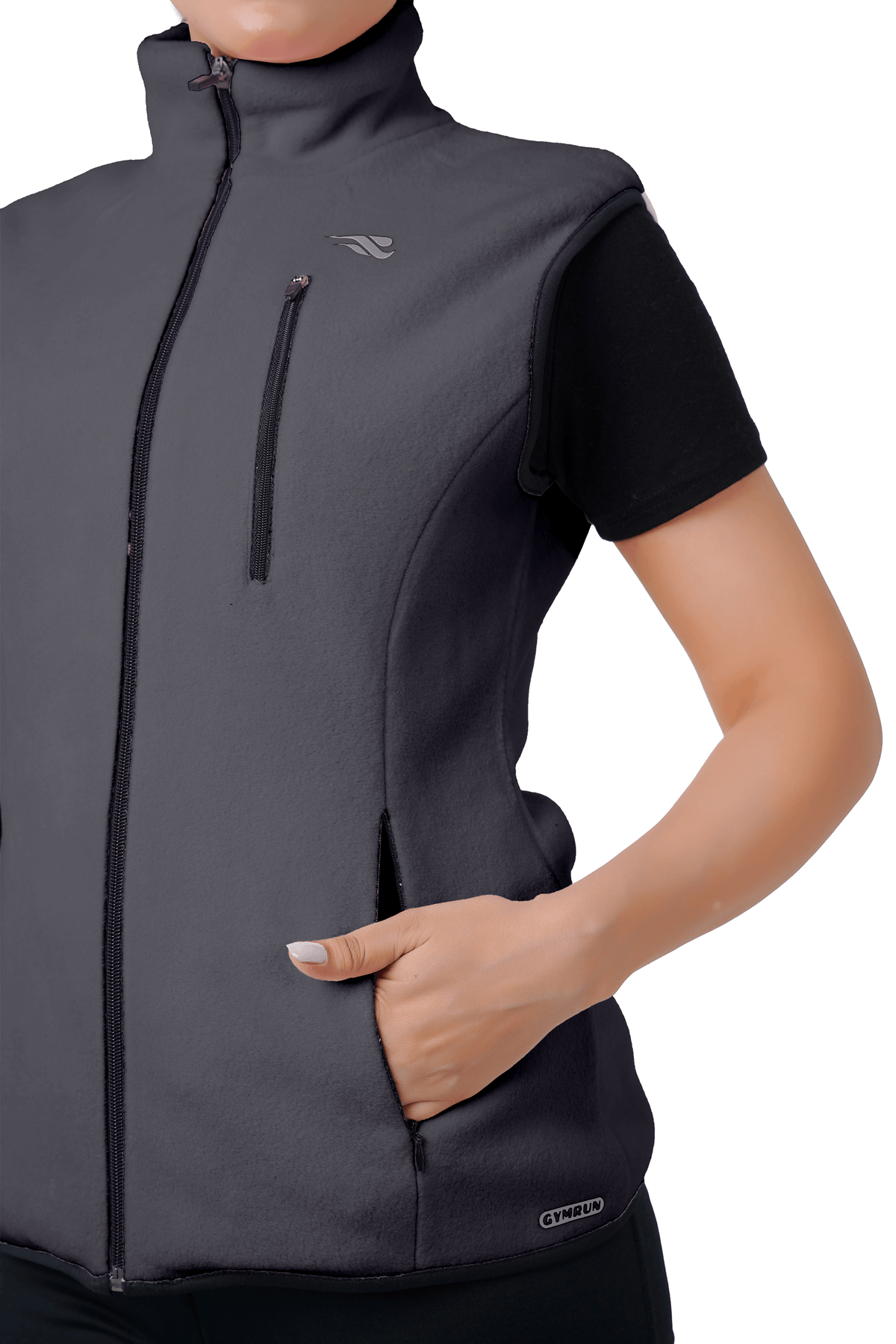 Chill Wave Polar Vest - Charcoal