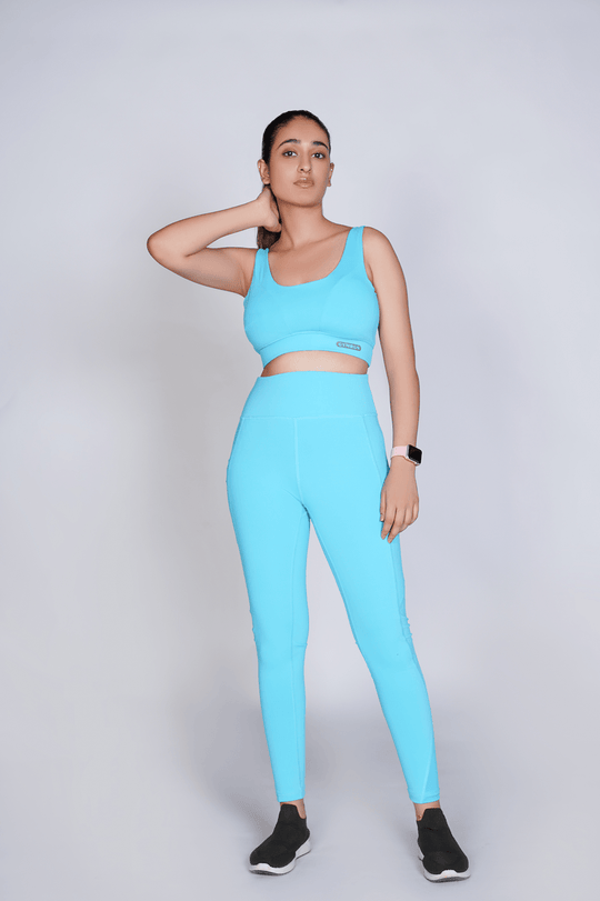 Vital Seamless Crop Legging - Blue