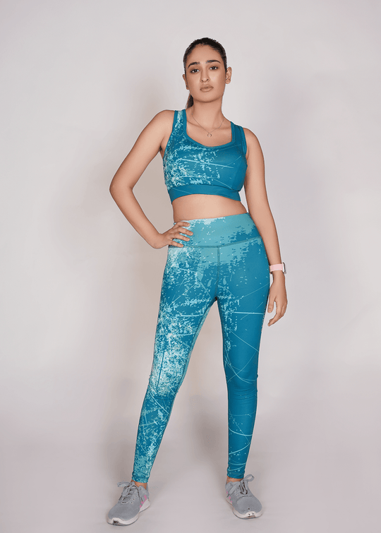 Pro-Fit Sublimated Sports legging - Blue