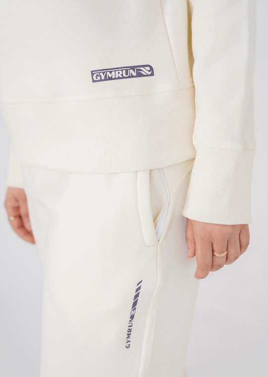 Supreme Round Neck Sweat Shirt - Off White