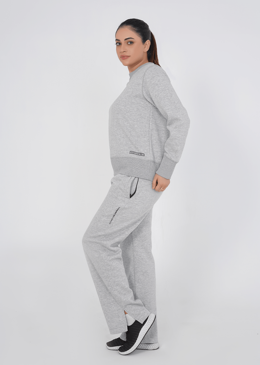 Supreme Round Neck Sweat Shirt - Heather Grey