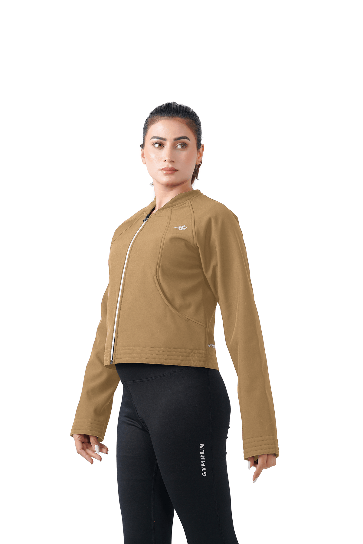 Frost Nest Cropped Jacket - Brown