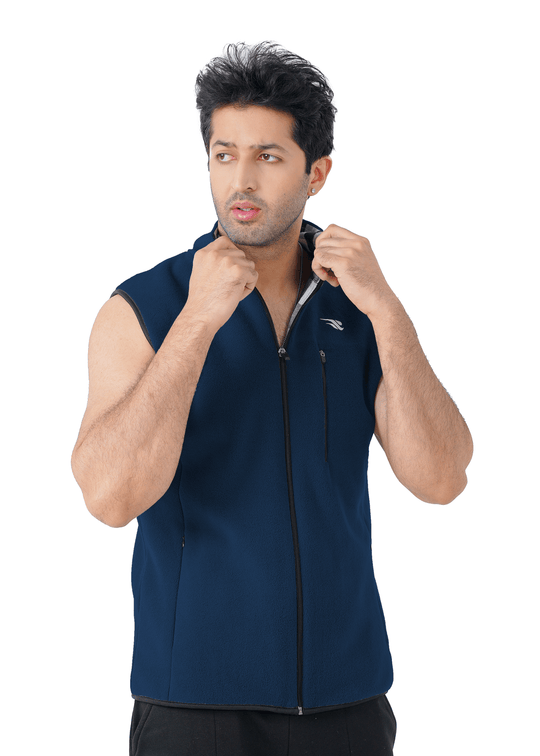 Comfy Polar Vest - Navy