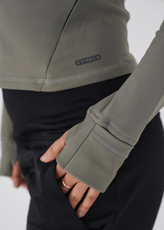 Vital Cropped Jacket Half zipper - Grey