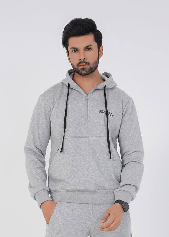 Crest Hoodie - Heather Grey