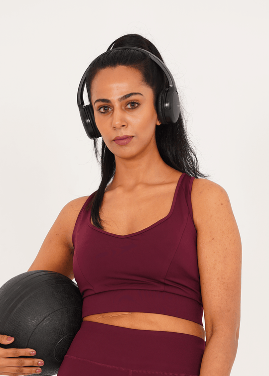 Pro-Fit Padding Sports Bra - Maroon