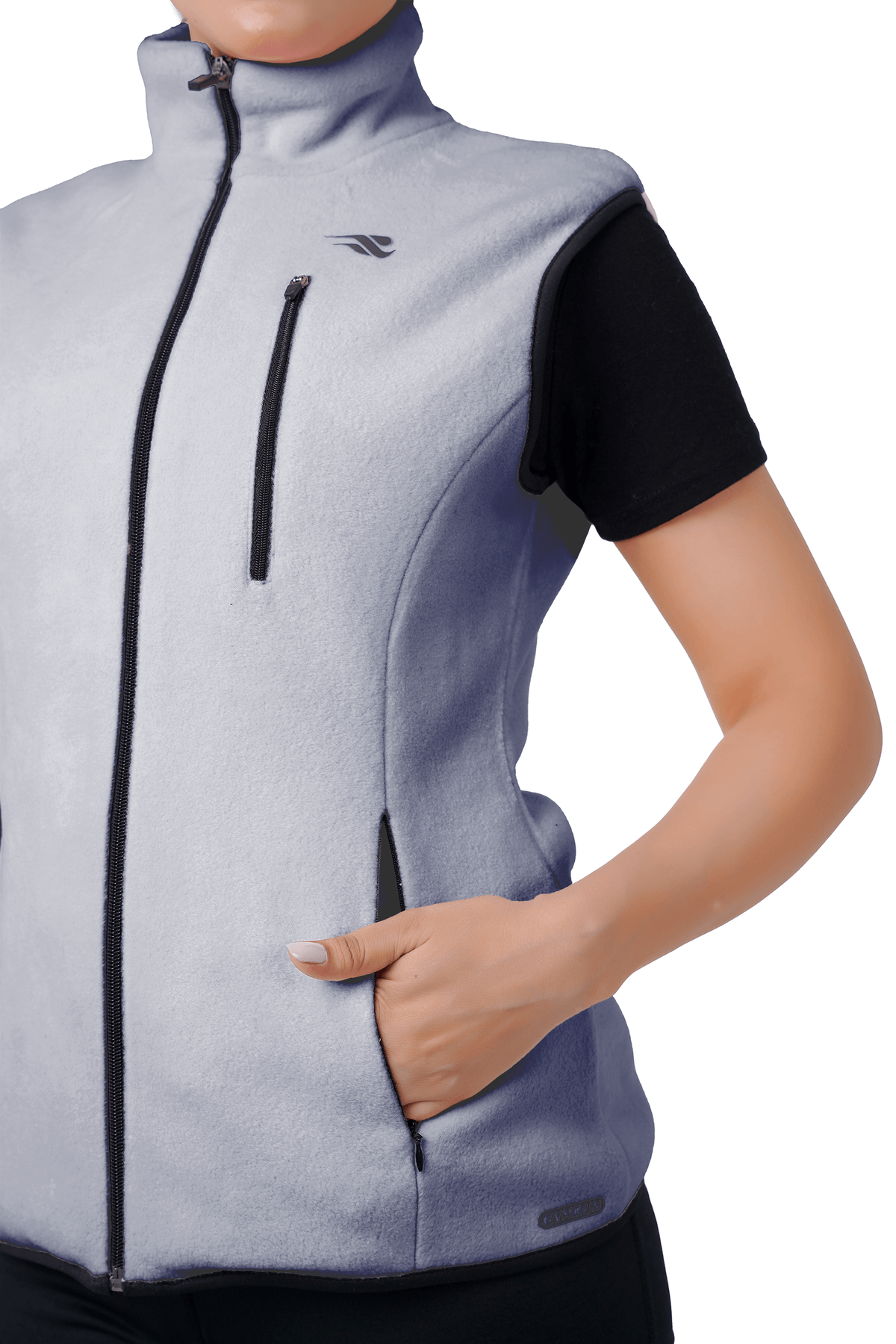Chill Wave Polar Vest - Grey
