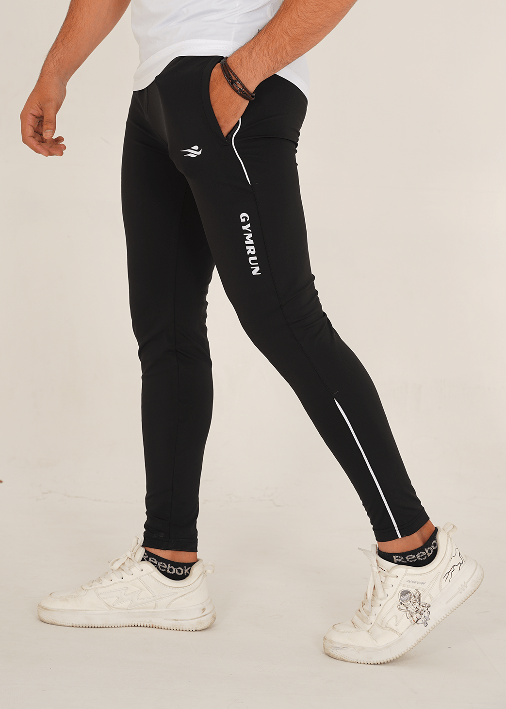 Pro-Fit Men's Performance Trousers - Black White