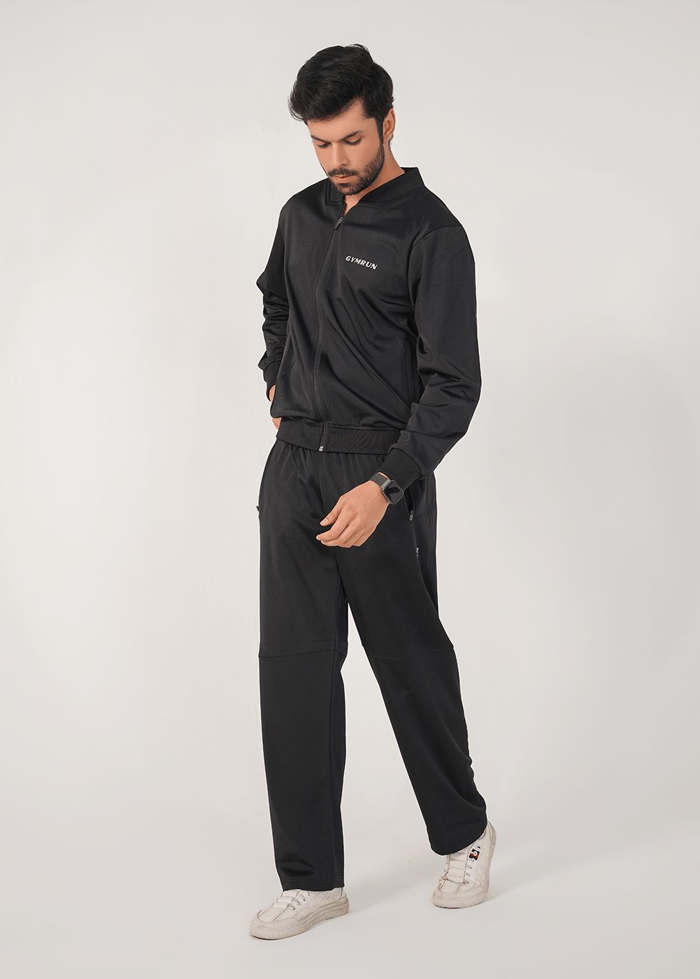 Motion Tricot Track Suit - Black