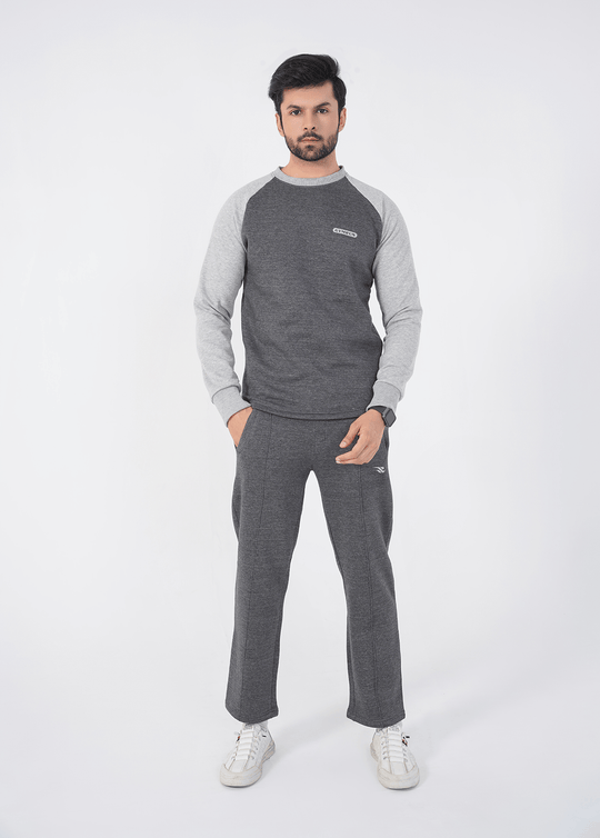 Rhythm Track Suit - Charcoal/Heather Grey